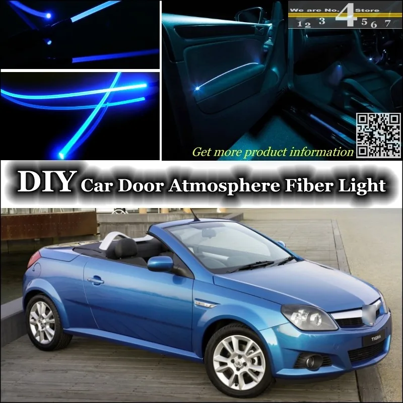 

For Holden Tigra interior Ambient Light Tuning Atmosphere Fiber Optic Band Lights Inside Door Panel illumination (Not EL light)
