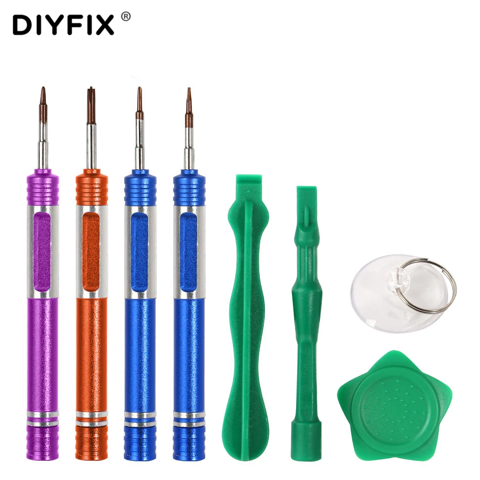 

DIYFIX 8 in 1 Phone Repair Tools for iPhone 8 7 Plus 6s 6 Teardown Opening Tools Kit Metal Screwdriver Set