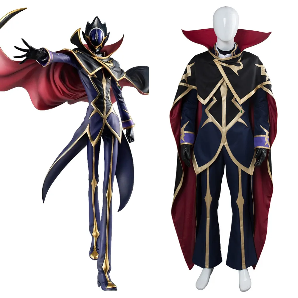 Аниме CODE GEASS Lelouch of the Rebellion Косплэй Lamperouge костюм на Хэллоуин Карнавальный форма