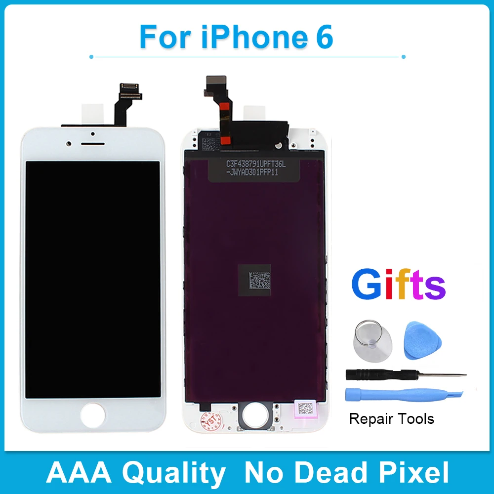 100% AAA качественный экран для iPhone 6 S ЖК и дигитайзер сменный сенсорный дисплей