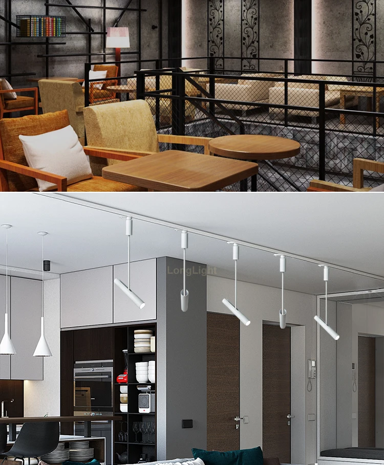 

Spot Led Track Light 2.4G Remote Contr Dimmable 12W 110V 220V Surface Rail Led Spot Track Lighting Nordic Style Clothing