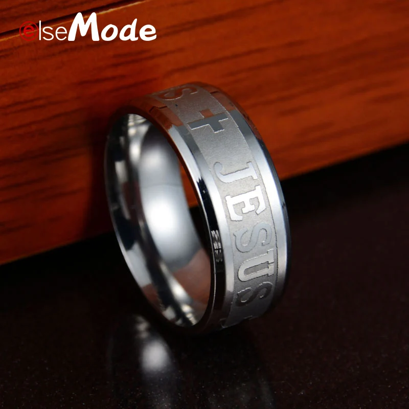 Мужское и женское кольцо ELSEMODE винтажное титановое в стиле панк с изображением