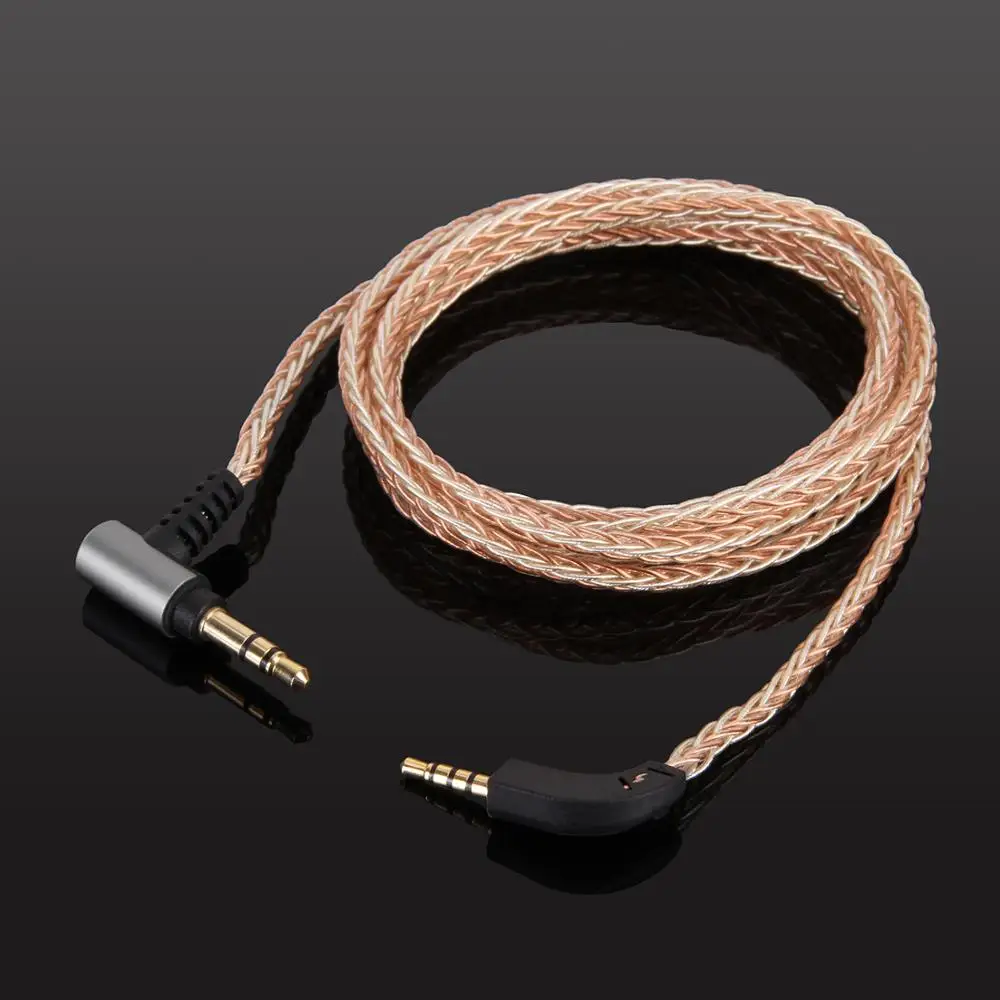 8 ядерный оплетка OCC посеребренный аудиокабель для B & W Bowers Wilkins P7/P7 беспроводные