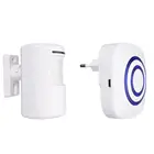 Беспроводной дверной звонок для посетителей, с датчиком движения, с европейской вилкой, 1 шт.