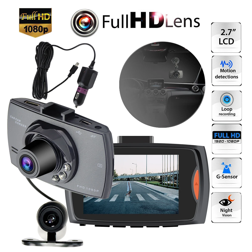 Автомобильный dvr 170 широкоугольный рекордер Full HD 1080 P Dash Cam видеорегистратор 6