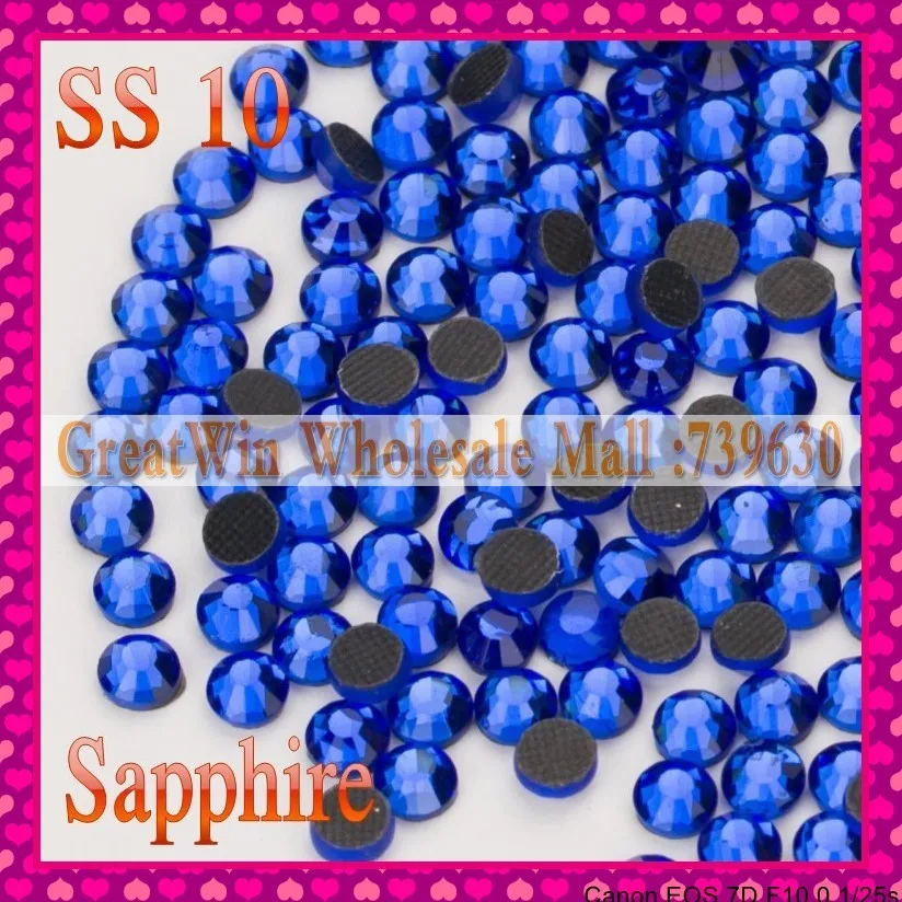 Free Shipping DMC Sapphire SS10 1440pcs/bag new wholesale cheap price discount Hot fix rhinestones rhinestone stones crystal | Дом и сад