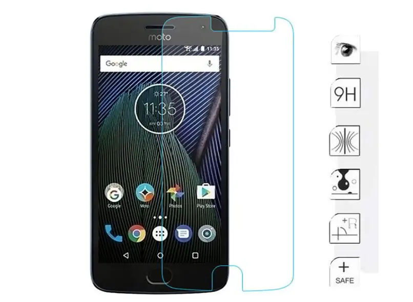 2 упак./лот закаленное Стекло для Motorola Moto G5 Экран защитная пленка 9H 2.5D Телефон Защитная пленка для Moto G5 закаленное Стекло