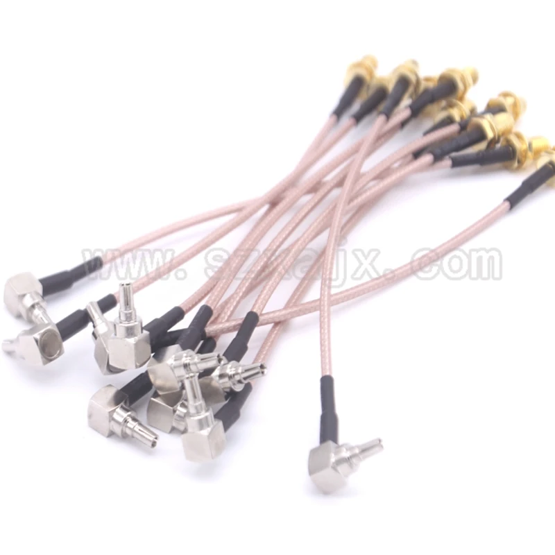 Кабель радиочастотный с разъемом SMA на TS5/CRC9 кабель под прямым углом RG316 для модема