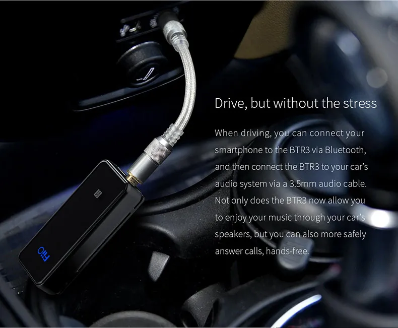 FiiO BTR3 Bluetooth приемник 4,2 aptXLL беспроводной Bluetooth аудио приемник адаптер для динамик наушники с силиконовый чехол набор