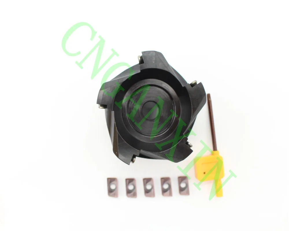 

New 1P BAP400R080T5-27 5Flute Milling Cutter +5P APMT1604PDER-H2 VP15TF