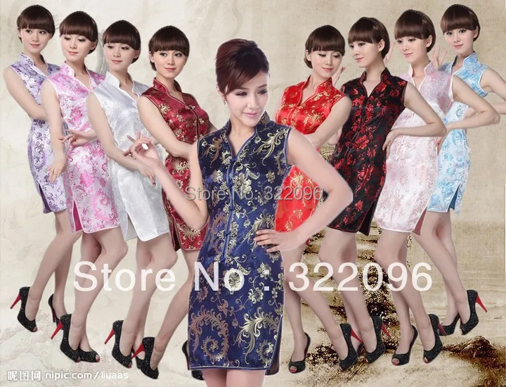 Шанхай история новая распродажа V воротник cheongsam сексуальное вечернее платье