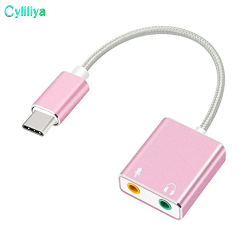 USB-C Type-C Adapter Cable with 3.5mm 3D Stereo Sound Soundbox Earphones Plug and Speaker Microphone Jack | Мобильные телефоны и