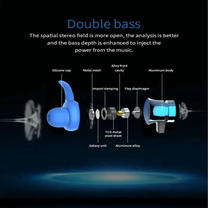 Спортивные Беспроводные Bluetooth-наушники вкладыши TF-карта магнитная