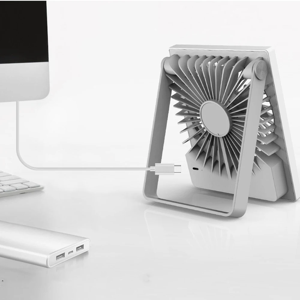 

HOT Smartfrog 5W 5v Foldable Mini Fan Handheld Desktop Cool Summer Fan USB Rechargable Fan Office Home Camping Travel