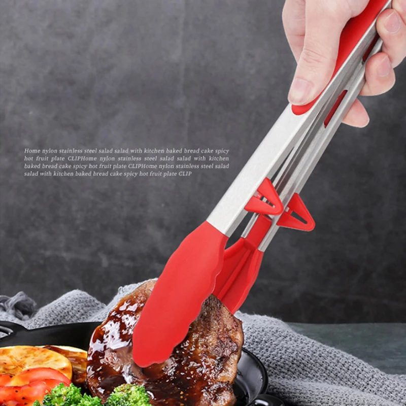 

Stainless Steel Barbecue Tongs Food Tongs Food Clip Kitchen Gadgets Barbecue Buffet Restaurant Tweezers Clip Tools