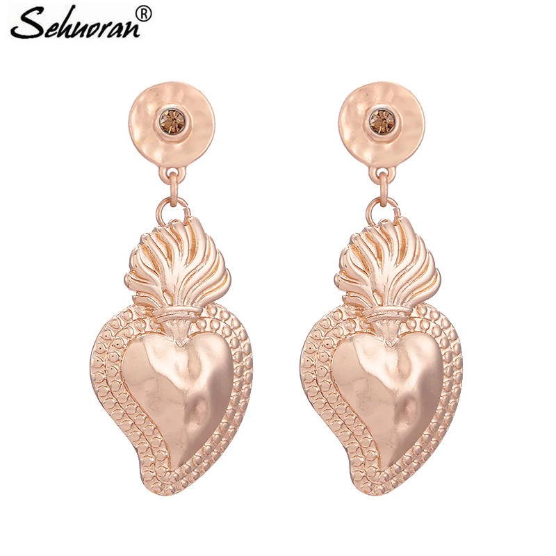 Sehuoran Oorbellen новые серьги в форме сердца серьги-капли роскошные женские | Украшения