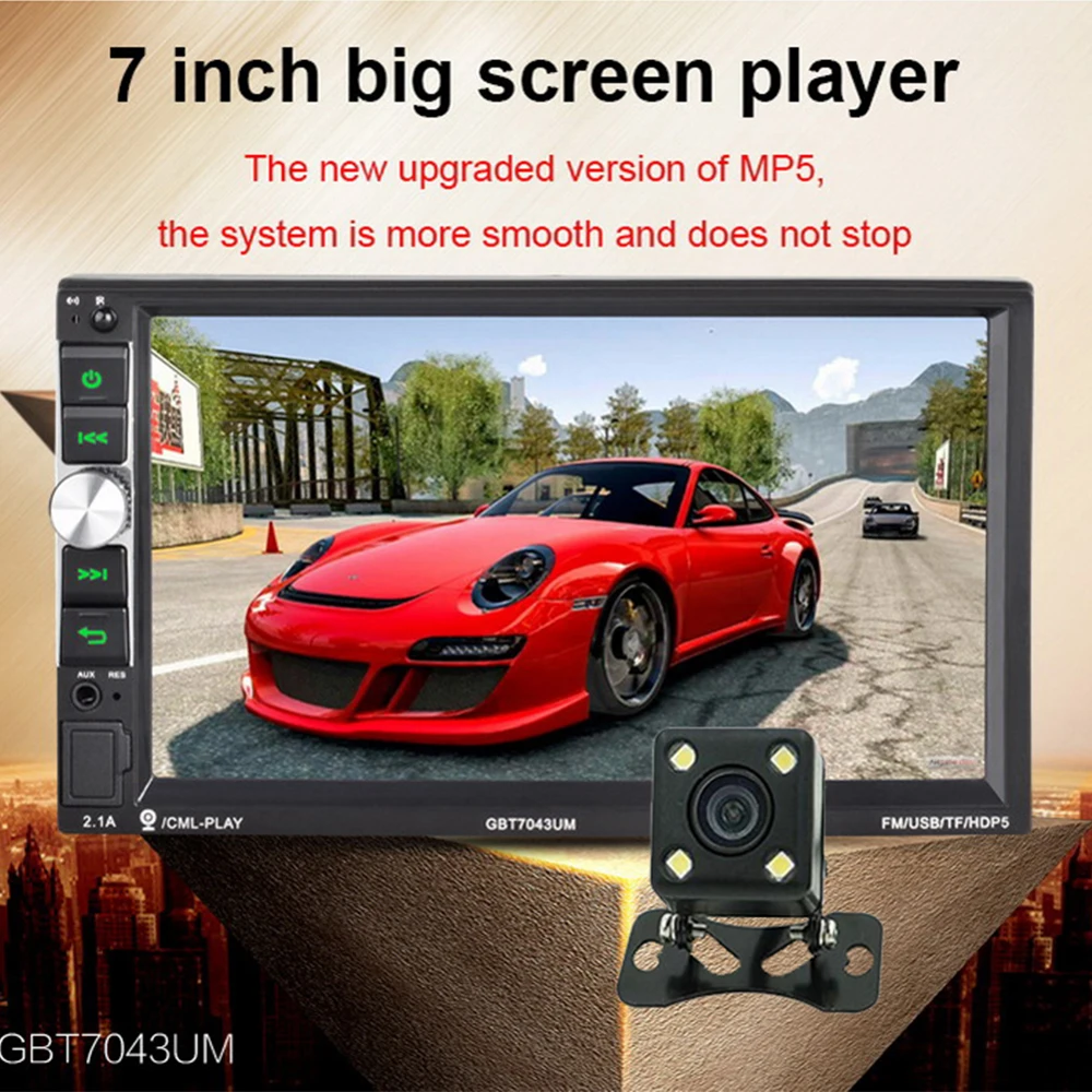 Bluetooth 4 0 вызов без задержки MP5 MP4 плеер USB/TF/FM/Auxin 2 Din для Android телефона автомобильное