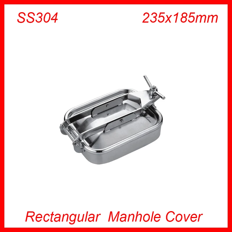 Прямоугольная крышка люка из нержавеющей стали SS304 235x185 мм|manway door|tank manwaystainless steel