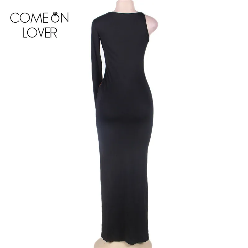 RL70099 Comeonlover Новая мода уникальное на одно плечо с длинным рукавом вечернее