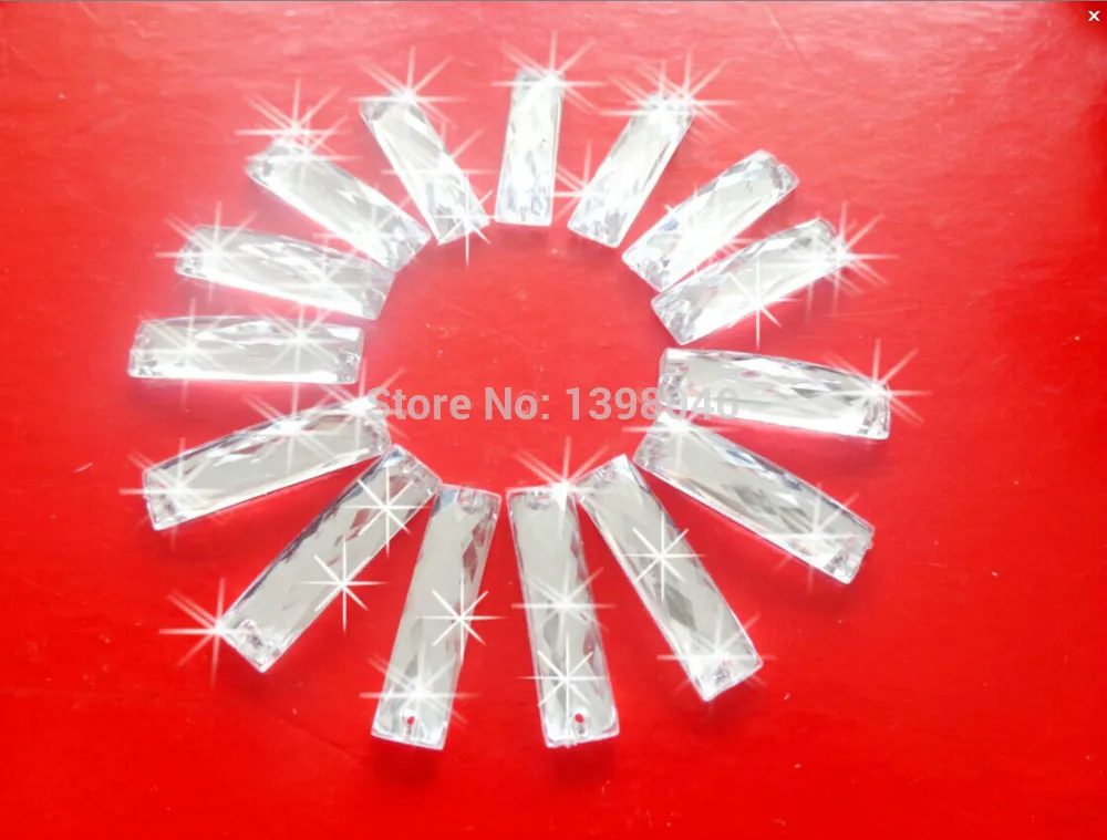 

Крупные искусственные серебряные 7*26 мм 150 шт, Пришивные акриловые кристаллы, драгоценные камни, свободные бусины