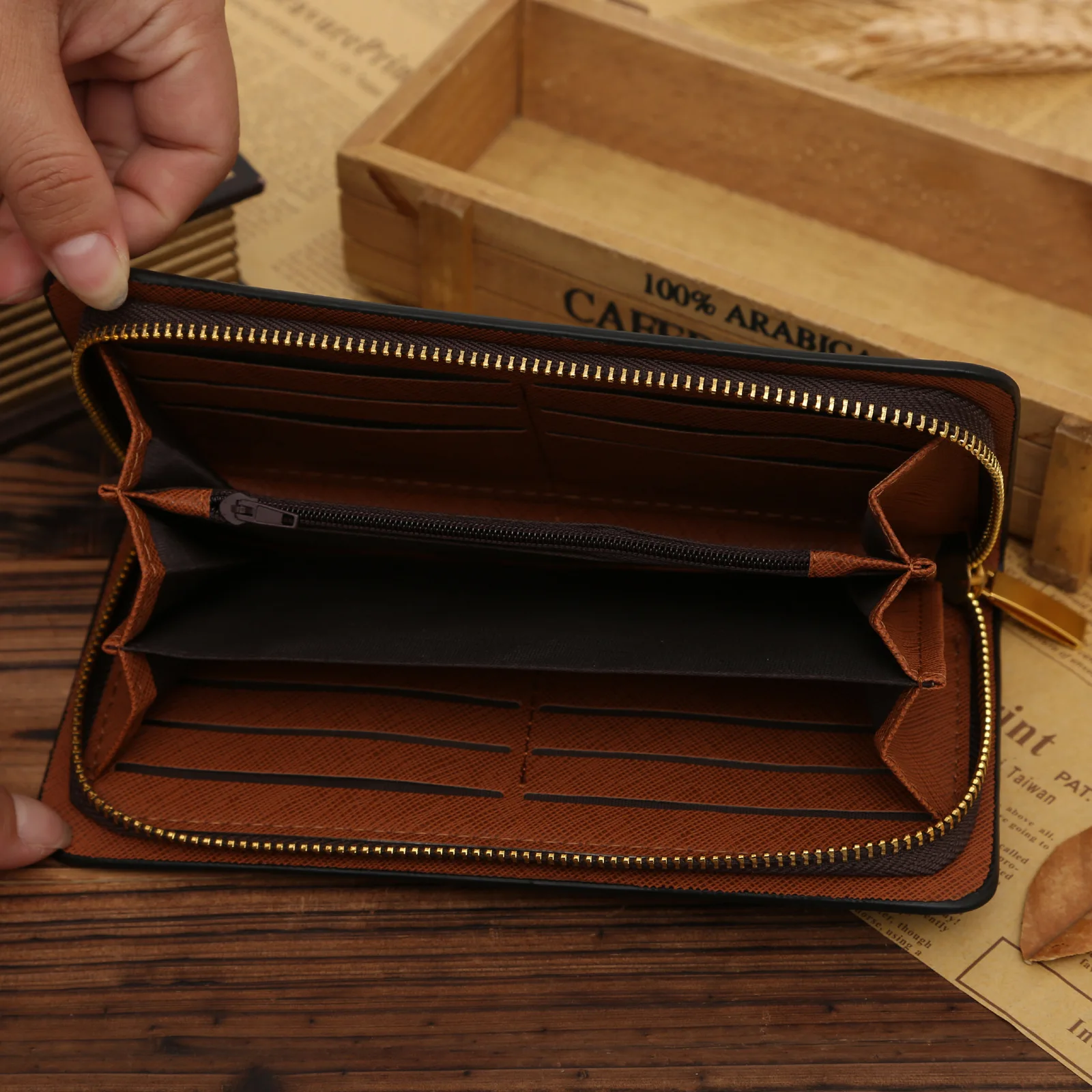 JINBAOLAI Men Wallet Clutch PU Leather Male With Long Design Credit Card Purse Cell Phone Wallets Bags Carteira | Багаж и сумки