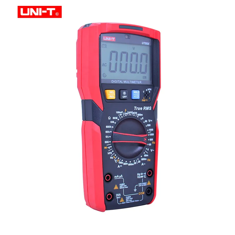 UNI-T UT89X/UT89XD true RMS Digital multimeter 20A high current digital multimeter NCV/capacitor/triode/temperature/LED test