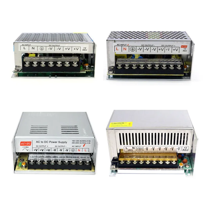 Переключение Питание DC 12V 10A 15A 20A 30A 40A 50A 60A 100W 120W 150W 200W 240W 350W 500W 600W 720W 800W 1000W Мощность адаптер