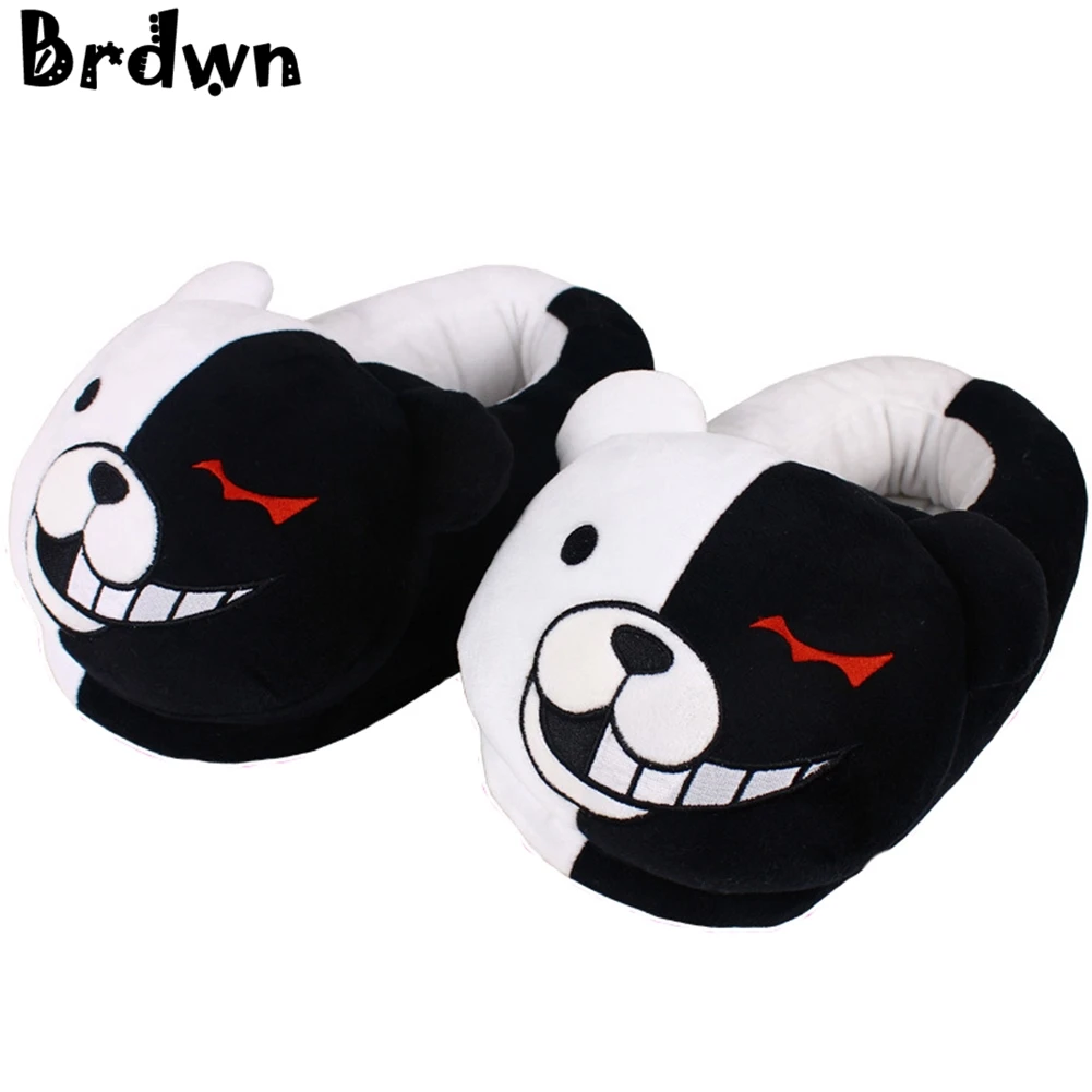 Brdwn OW DVA Reaper коричневый Monokuma Kantai Коллекция Fate Saber Natsume Madara 26 см/10 ''Косплей Мягкие плюшевые теплые тапочки