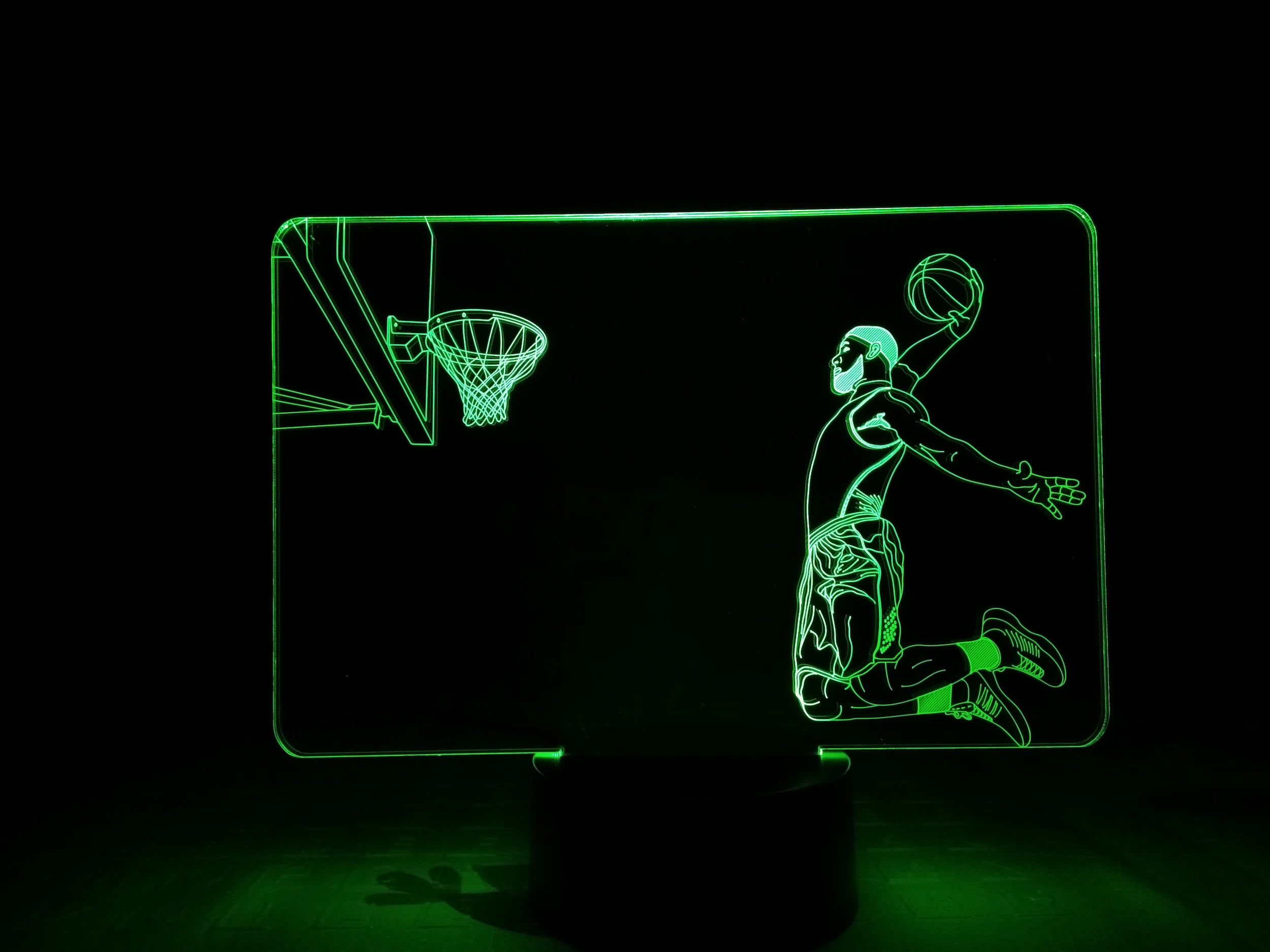 Футболка с надписью Lebron James светодиодный Ночной светильник сенсорный Сенсор RBG декоративный светильник Sport ребенок малыш подарок баскетбол настольная лампа Спальня Джеймс Dunk