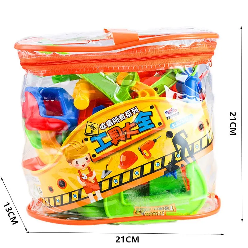 New 34Pcs/set Plastic Repair Tools Set Baby Kids Boys Toys Craftsman Pretend Playing Kits Best Funny Gift | Игрушки и хобби