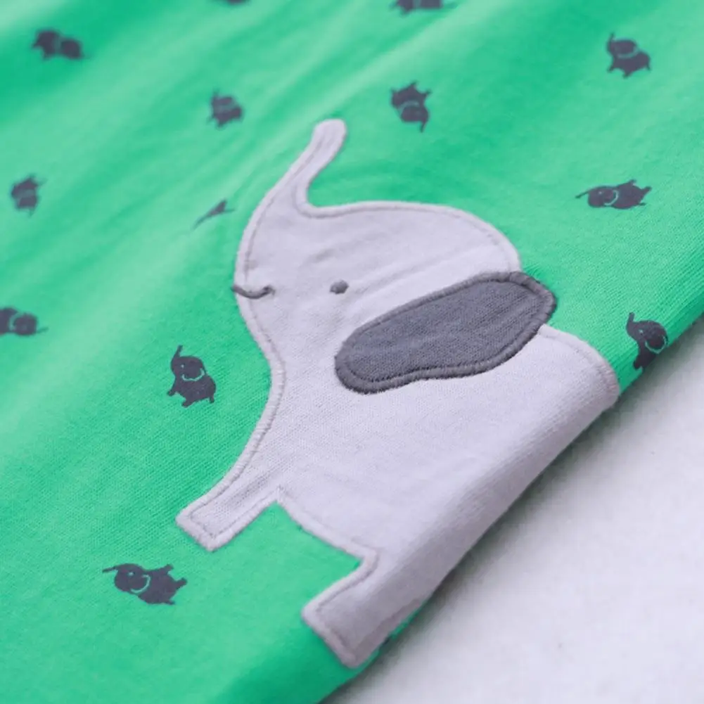 KIDLOVE/Летний комбинезон для маленьких мальчиков хлопковый зеленый с короткими