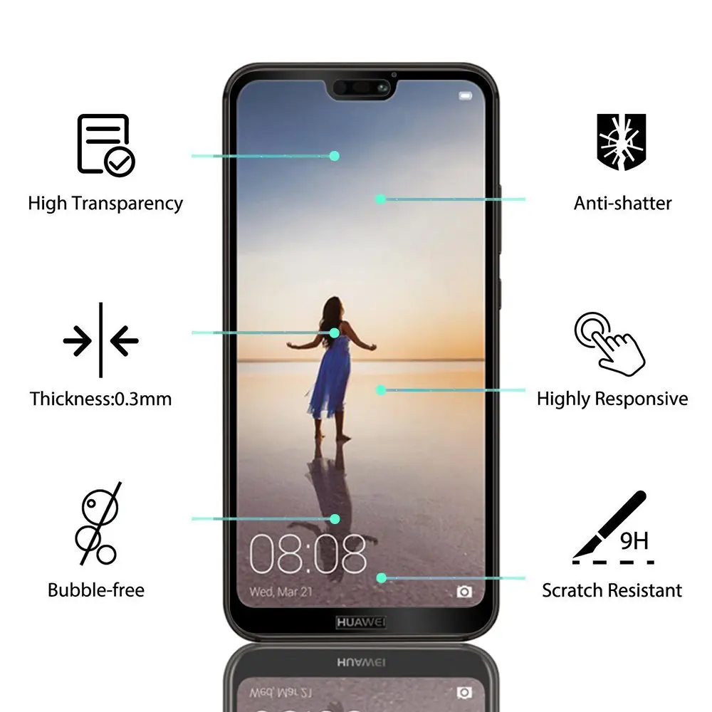 P10 P20 3D полное покрытие закаленное стекло для Huawei Lite Plus Pro Nova 3e защита экрана P20Lite