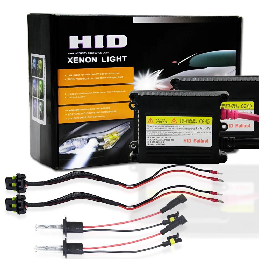 SHIELD HID конверсионный комплект Ксенон H4 H7 H11 H3 H13 9005 9006 9004 9007 880 лампы для фар балласт