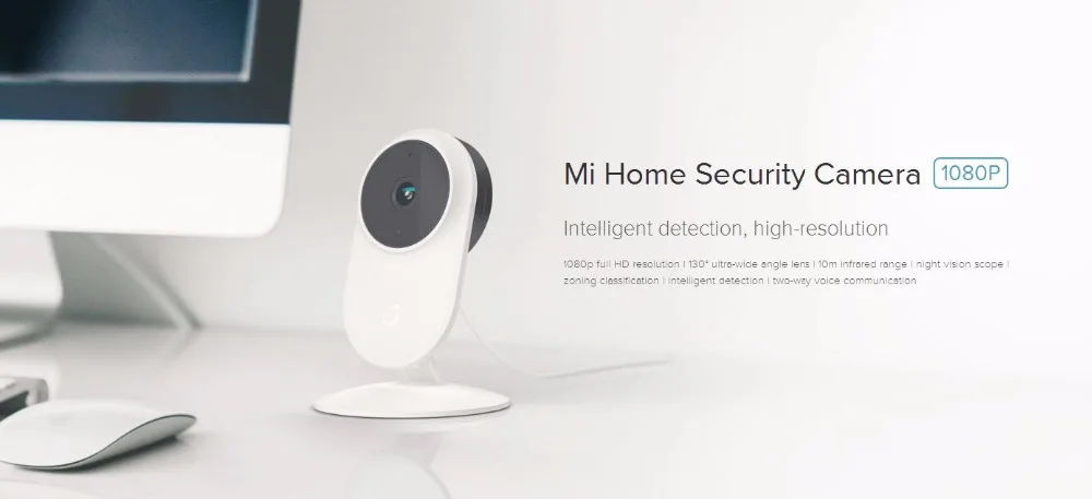 Новинка Xiao mi jia Smart IP Cam 2MP 1080P P2P 130 широкоугольная ИК 10 м Веб-камера Двусторонняя аудио Wi-Fi mi домашняя камера безопасности