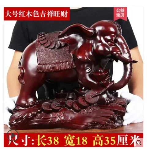 

Table decoration material: resin make fortunes Geomantic elephant lives in sitting room office stores ornament crafts statue