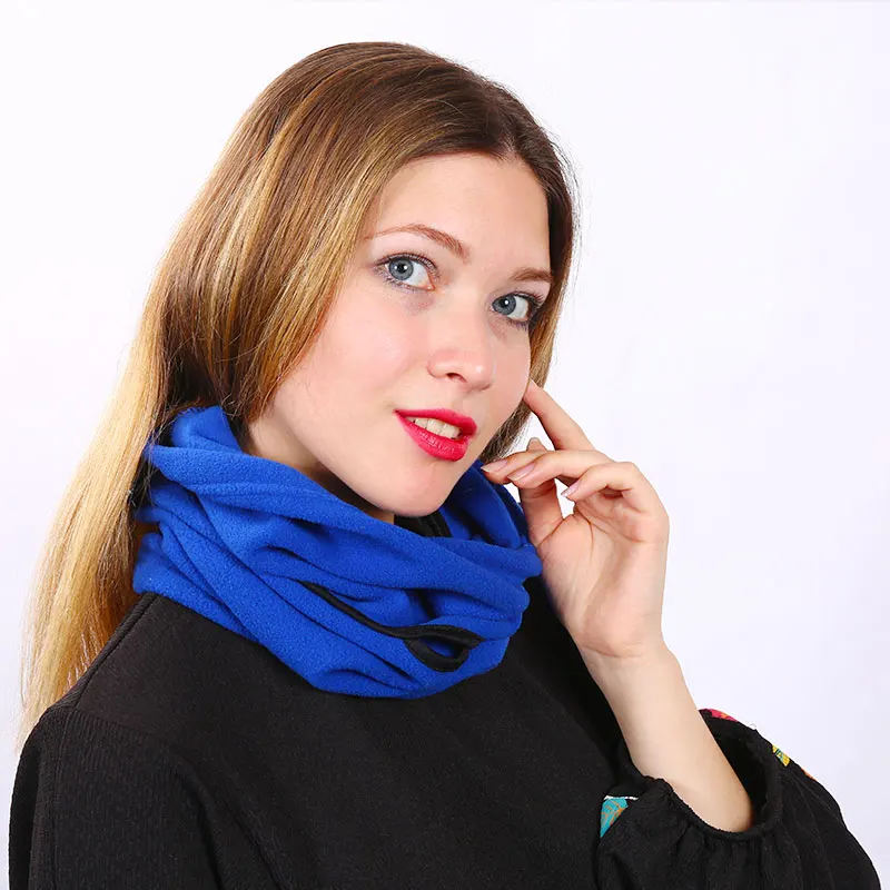 Unisex Winter Warm Cycling Face Mask Sports Windproof Neck Ski Balaclava Cap Men Thermal Fleece Snowboard Half Scarf | Аксессуары для
