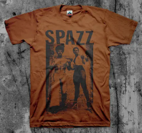 Разноцветная футболка SPAZZ 'Afro' MITB Infest Hirax Slap A Ham Spazz цветная Новая летняя мужская