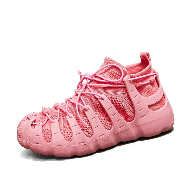 Женские кроссовки на толстой нескользящей подошве Fujin Весенняя пляжная обувь из