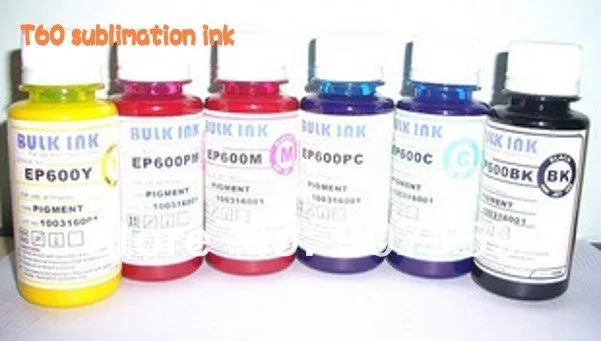 Бесплатная доставка высокого качества сублимационные чернила для Epson T60 принтера