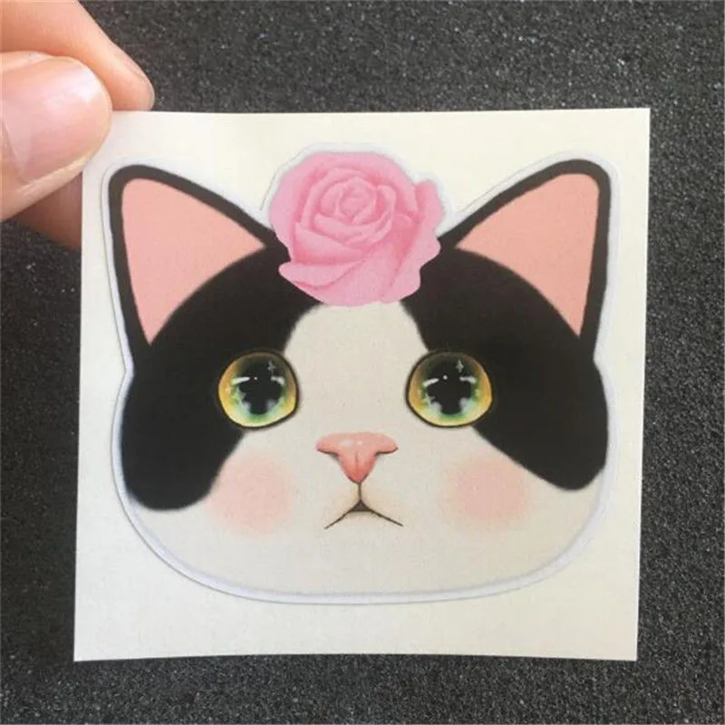 EatingBiting (R) X1 Лаки кошка котенок DIY Графика наклейки Наклейки для декора Тетрадь