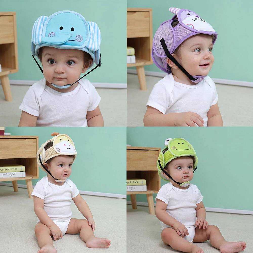 Baby Anti-fall Head Protection Cap Catoon Infrants Adjustable Safty Helmet Hat Toddler Children Learn to Walk Anti Crash | Детская