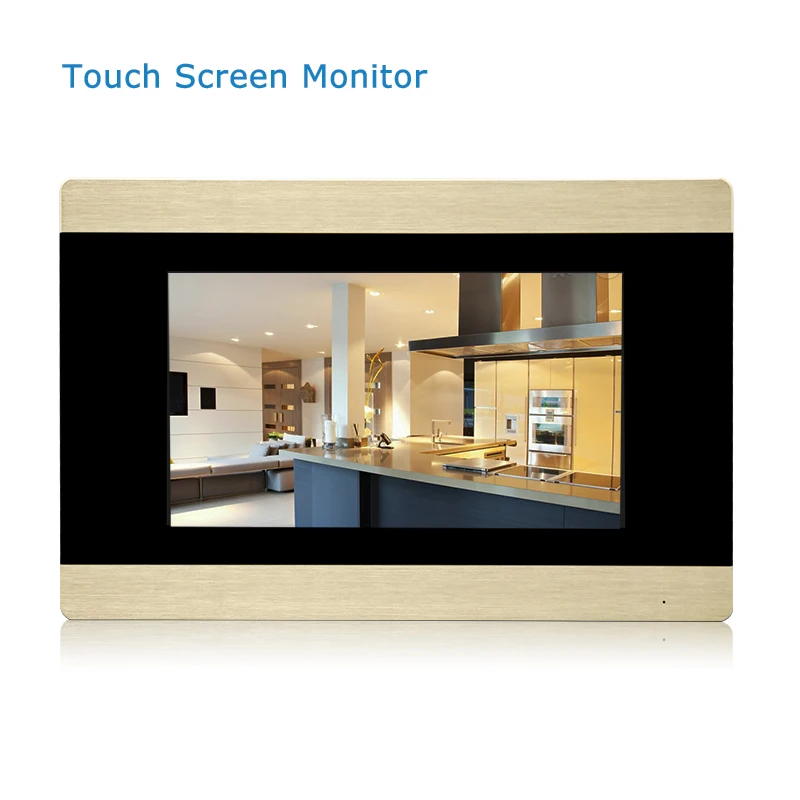 JERUAN 720P AHD Motion Detection 7 inch Touch Screen Video Door Phone Intercom System Record Monitor +1.0MP HD 110 degree Camera |