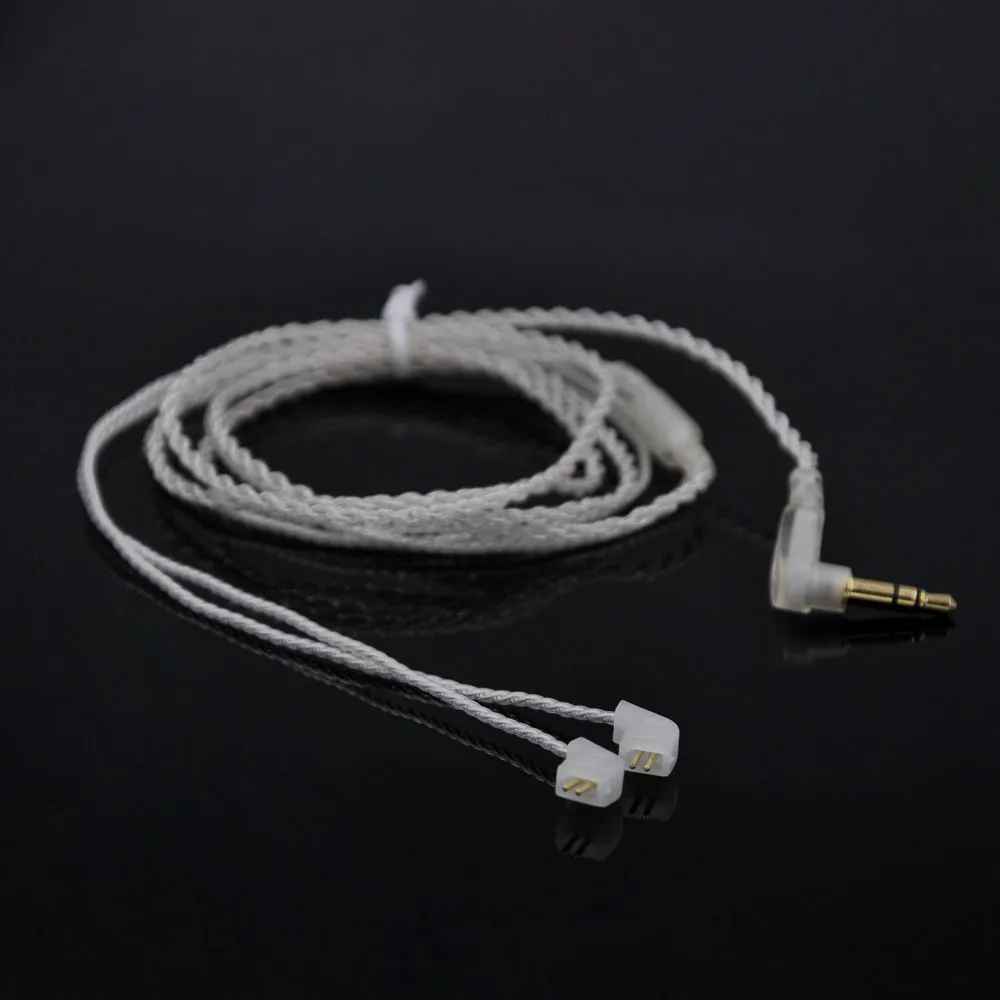 KZ ZST ED12 ZS6 ZS5 кабель 2pin 0,75 мм обновлен с серебряным покрытием кабель для обновления наушников для наушники KZ ZST ED12 ZS5 ZS6