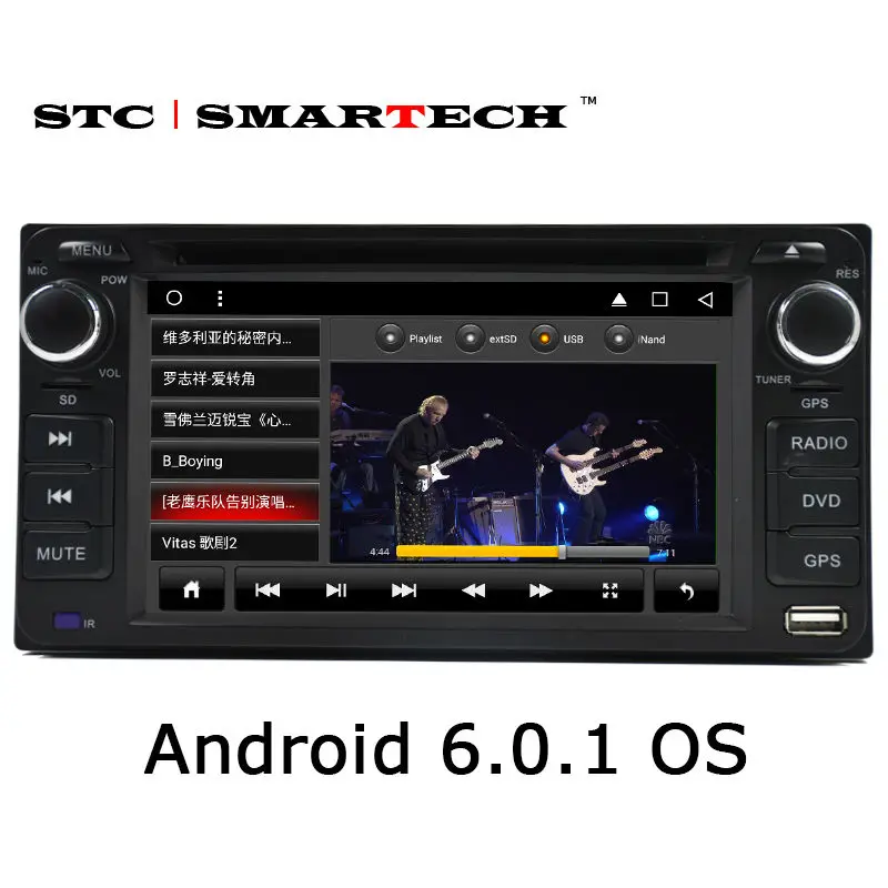 SMARTECH 2 din Android 6 TOYOTA стерео радио автомобиль MP4 MP5 зарядное устройство для