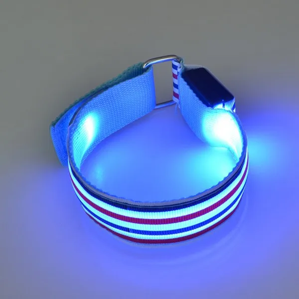 Blue Светодиодный нейлоновый ошейник для собак, щенков, домашних животных, ночной Светильник - Цвет: Blue