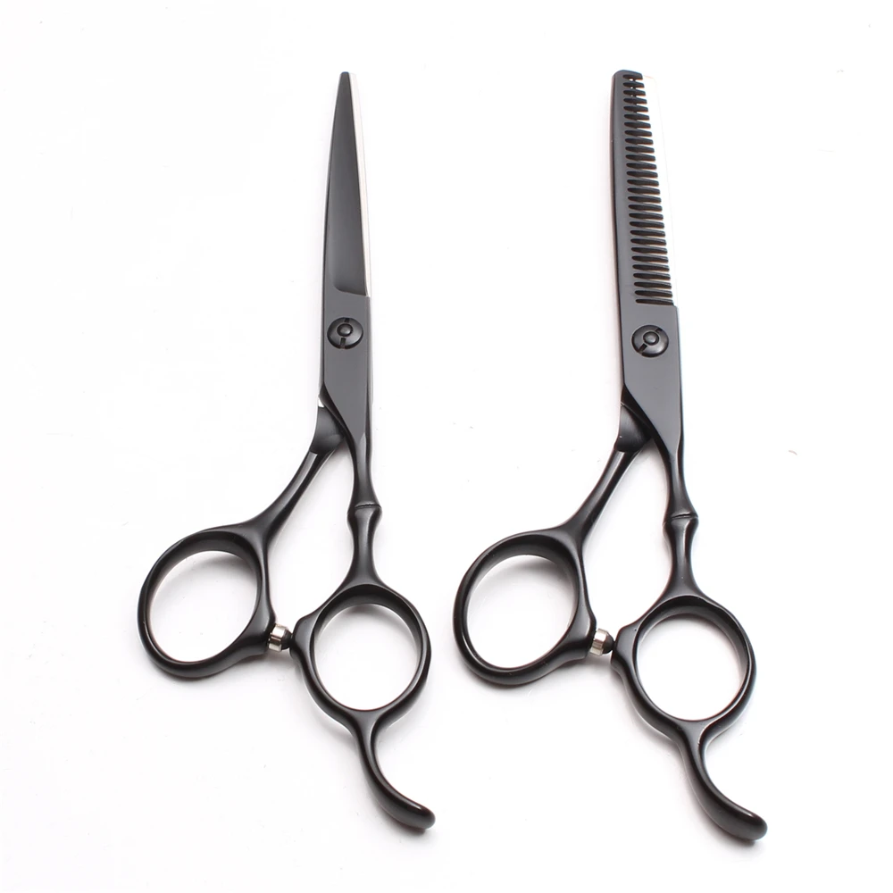 2Pc C9030 5.5'' Customized Logo Hairdressing Cutting Shears Thinning Scissors Hair Styling Tool Professional Human | Красота и