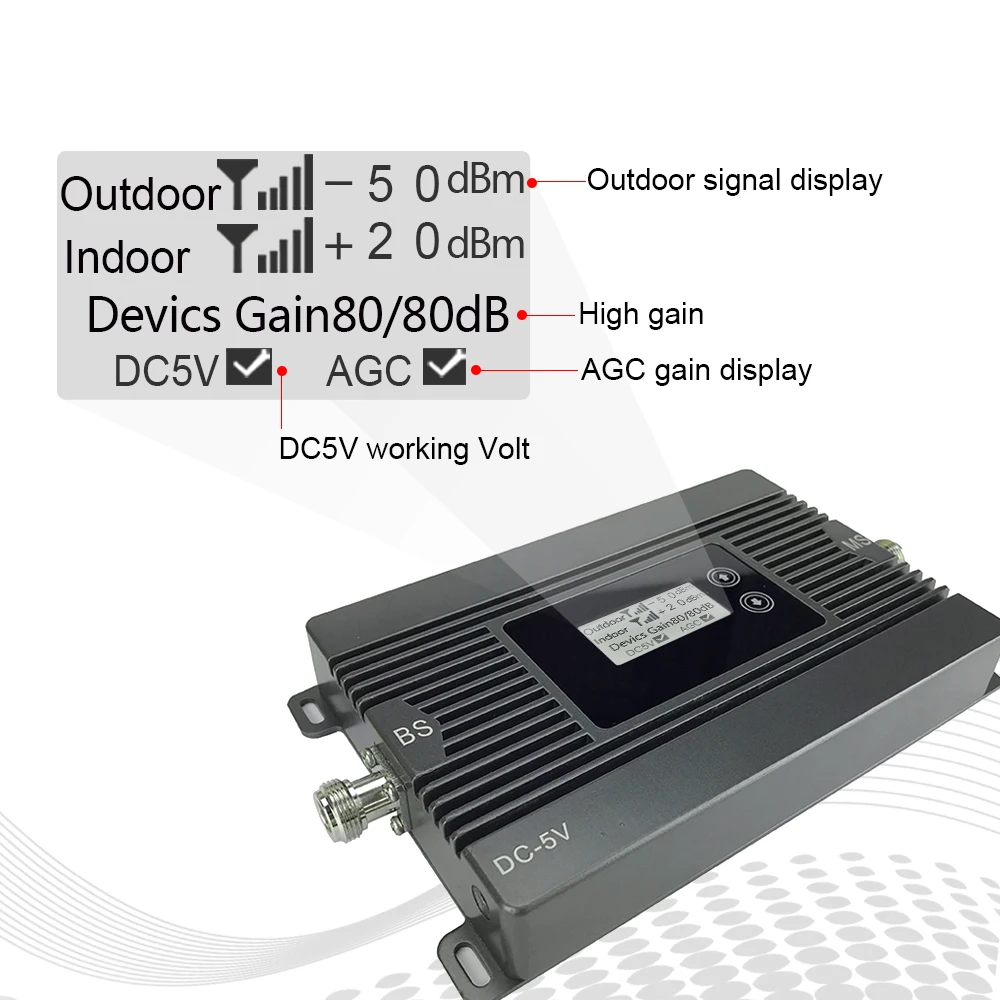 Мощность 80dB усиления GSM сеточная антенна 900mhz повторитель сигнала для сотового