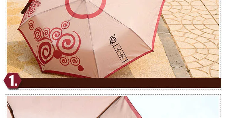 Top Quality Anime NARUTO Akatsuki Uchiha Itachi Cosplay Props Red Cloud Symbol Hokage Umbrella PVC Metal Parasol Collection New