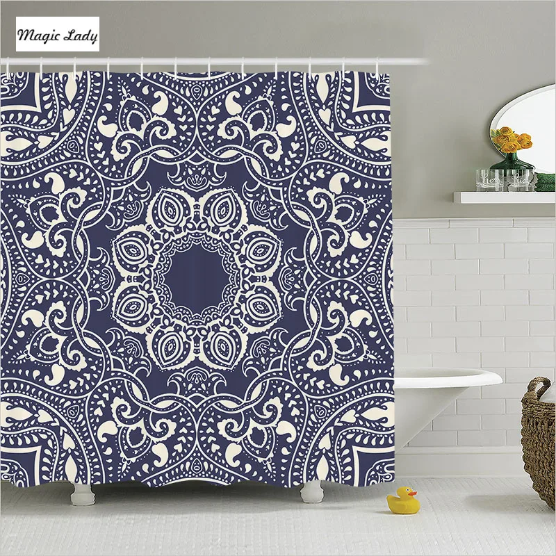 Душа Шторы Гобелены Аксессуары для ванной комнаты круговой Лето Boho чешские