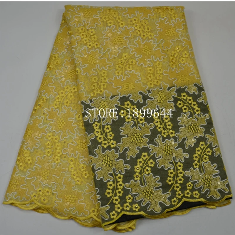 Blue net lace fabric with stones high quality african french sequined tulle for party dresses ML1307 | Дом и сад